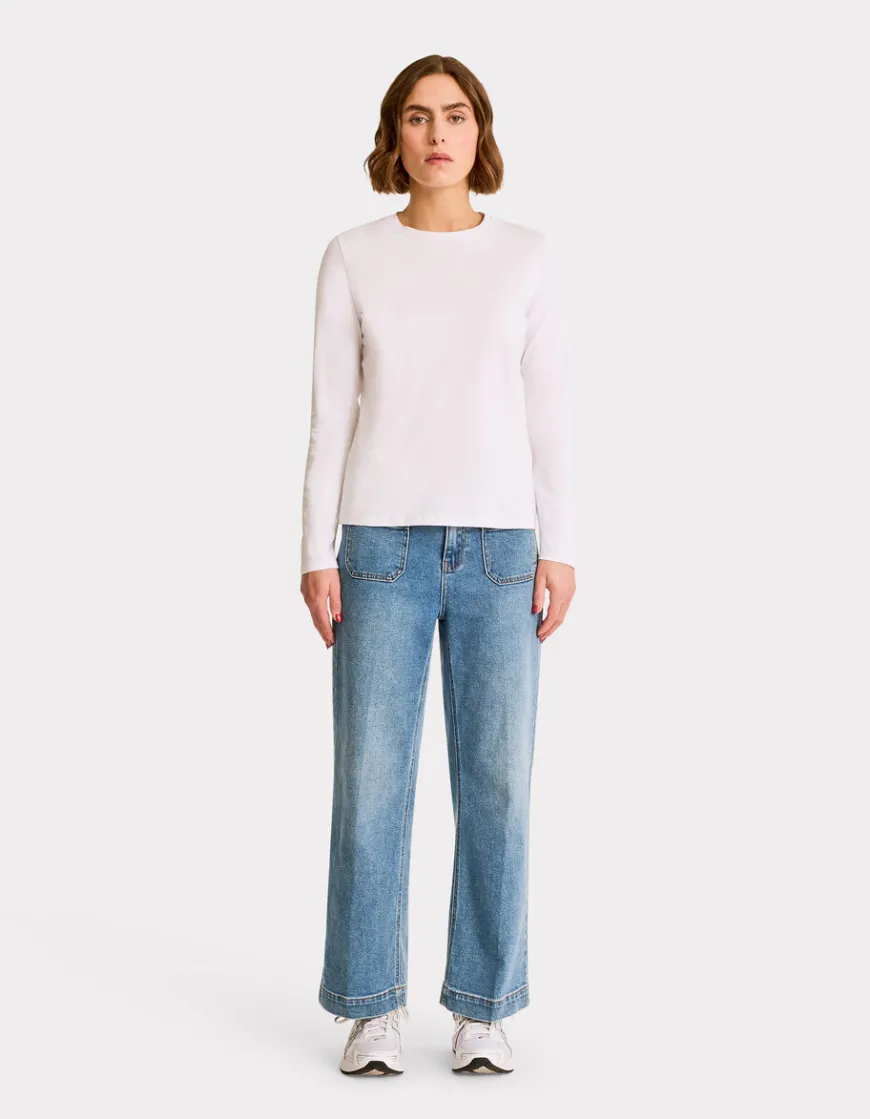 Celio T-shirt en coton à manches longues -^Femme T-Shirts & Tops