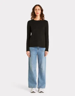 Celio T-shirt en coton à manches longues -^Femme T-Shirts & Tops