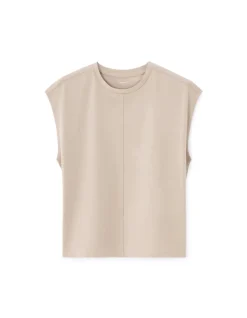 Celio T-shirt en coton ample sans manche - beige^Femme T-Shirts & Tops