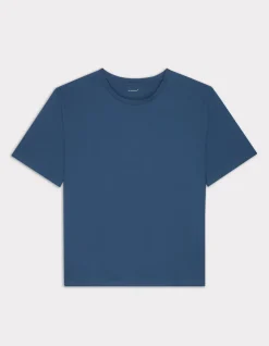 Celio T-shirt en coton biologique col rond - bleu^Femme T-Shirts & Tops
