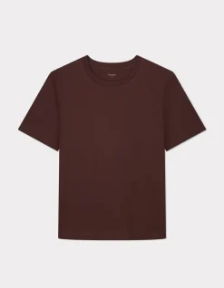 Celio T-shirt en coton biologique fit long - marron^Femme T-Shirts & Tops
