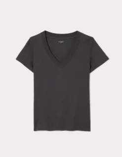Celio T-shirt en coton doux col V - gris^Femme T-Shirts & Tops
