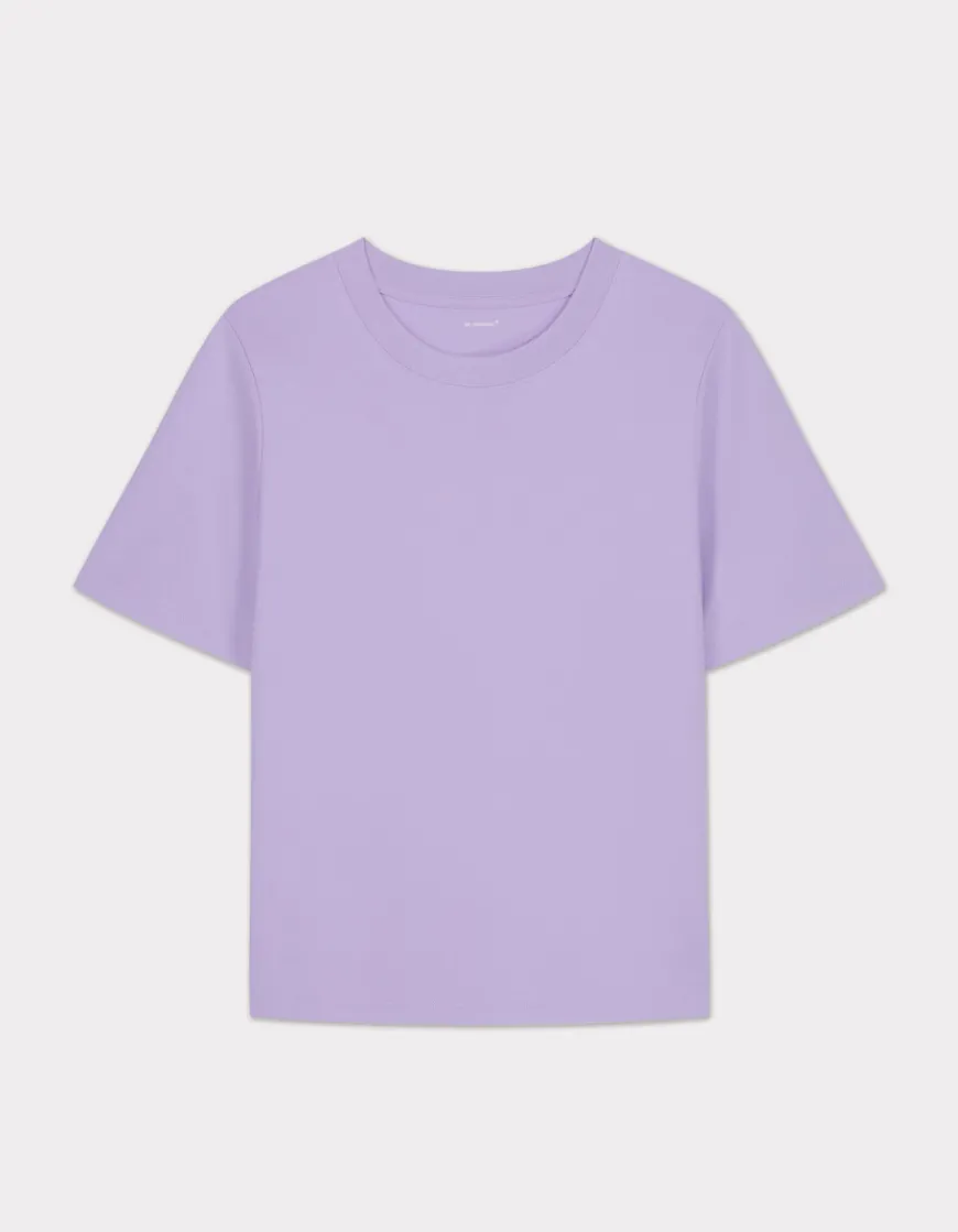 Celio T-shirt en coton doux col rond - violet^Femme T-Shirts & Tops
