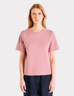 Celio T-shirt en coton doux col rond - rose^Femme T-Shirts & Tops