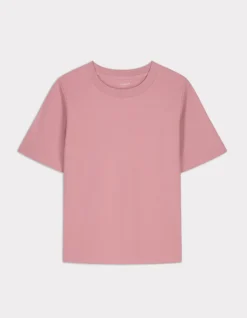 Celio T-shirt en coton doux col rond - rose^Femme T-Shirts & Tops