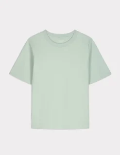 Celio T-shirt en coton doux col rond - vert^Femme T-Shirts & Tops