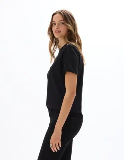 Celio T-shirt en coton épais boutonné -^Femme Les Meilleures Ventes|T-Shirts & Tops