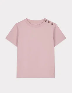 Celio T-shirt en coton épais boutonné - rose^Femme T-Shirts & Tops