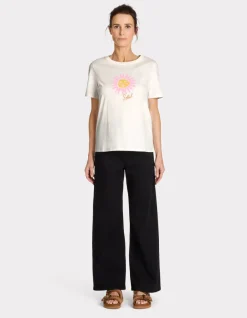 Celio T-shirt imprimé en coton - écru^Femme T-Shirts & Tops
