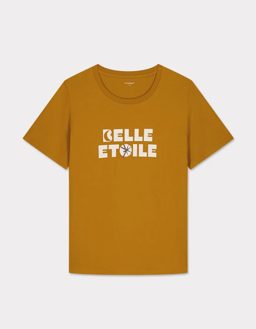 Celio T-shirt imprimé en coton - kaki^Femme T-Shirts & Tops