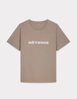 Celio T-shirt imprimé métallique à col rond - gris^Femme T-Shirts & Tops