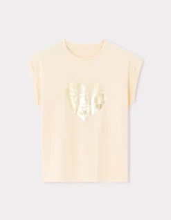 Celio T-shirt imprimé texturé sans manches - beige^Femme T-Shirts & Tops