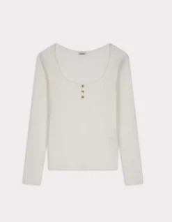 Celio T-shirt maille pointelle - écru^Femme T-Shirts & Tops