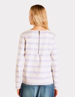 Celio T-shirt marinière à manches longues - violet^Femme T-Shirts & Tops