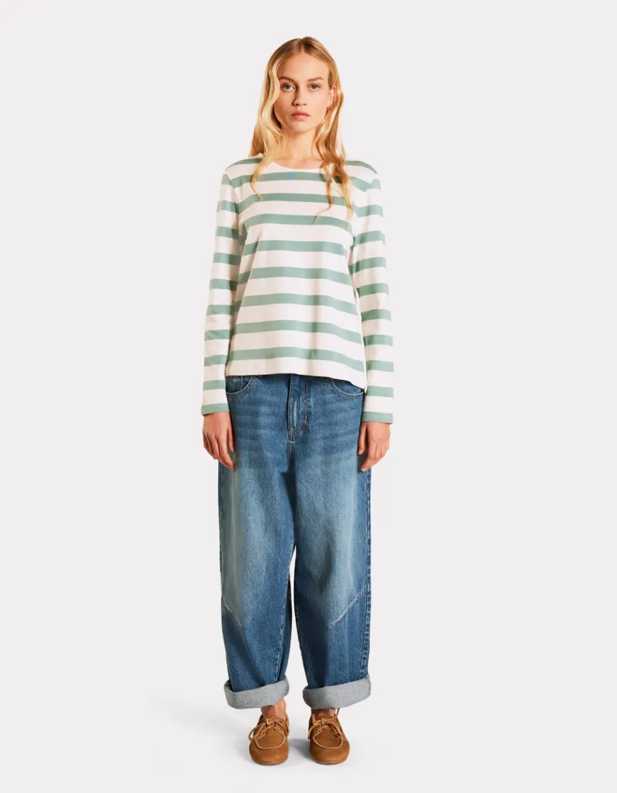 Celio T-shirt marinière à manches longues - vert^Femme T-Shirts & Tops