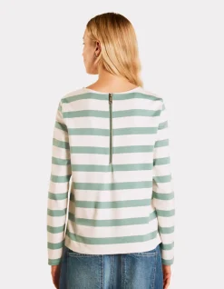 Celio T-shirt marinière à manches longues - vert^Femme T-Shirts & Tops