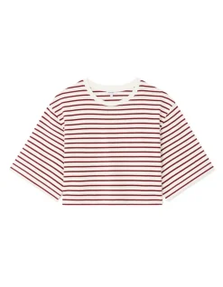 Celio T-shirt oversize à rayures - rouge^Femme T-Shirts & Tops