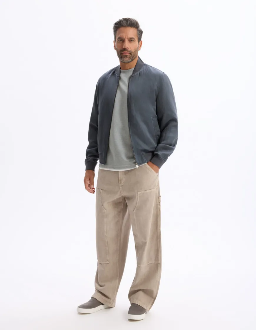 Celio T-shirt oversize col rond rayé -^Homme T-Shirts
