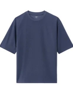 Celio T-shirt oversize col rond - bleu gris^Homme T-Shirts