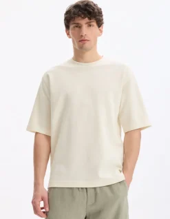 Celio T-shirt oversize col rond - beige^Homme T-Shirts
