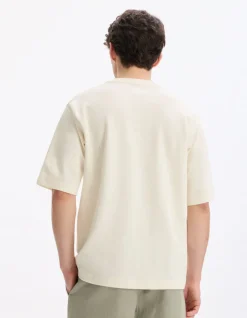 Celio T-shirt oversize col rond - beige^Homme T-Shirts