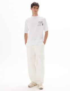 Celio T-shirt oversize col rond 100% coton imprimé asie -^Homme T-Shirts