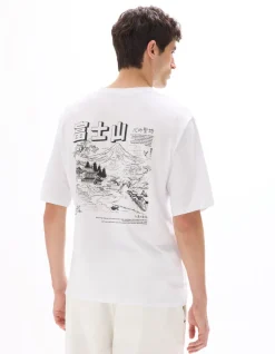 Celio T-shirt oversize col rond 100% coton imprimé asie -^Homme T-Shirts