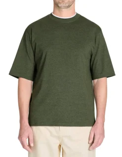 Celio T-shirt oversize col rond coton mélangé - kaki^Homme T-Shirts