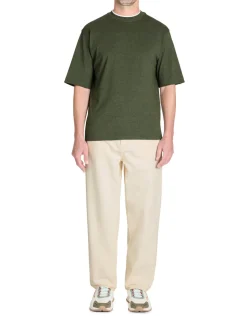 Celio T-shirt oversize col rond coton mélangé - kaki^Homme T-Shirts