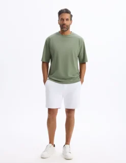 Celio T-shirt oversize col rond - vert^Homme T-Shirts