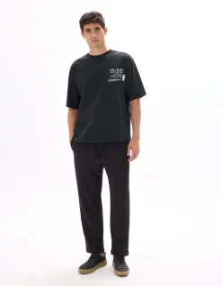 Celio T-shirt oversize col rond 100% coton imprimé asie -^Homme T-Shirts