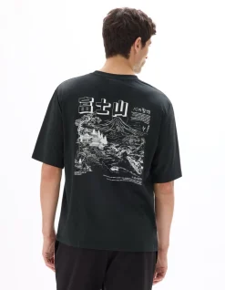 Celio T-shirt oversize col rond 100% coton imprimé asie -^Homme T-Shirts