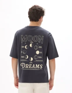 Celio T-shirt oversize col rond 100% coton imprimé astro -^Homme T-Shirts