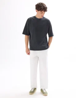 Celio T-shirt oversize col rond 100% coton gaufré -^Homme T-Shirts