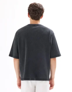 Celio T-shirt oversize col rond 100% coton gaufré -^Homme T-Shirts