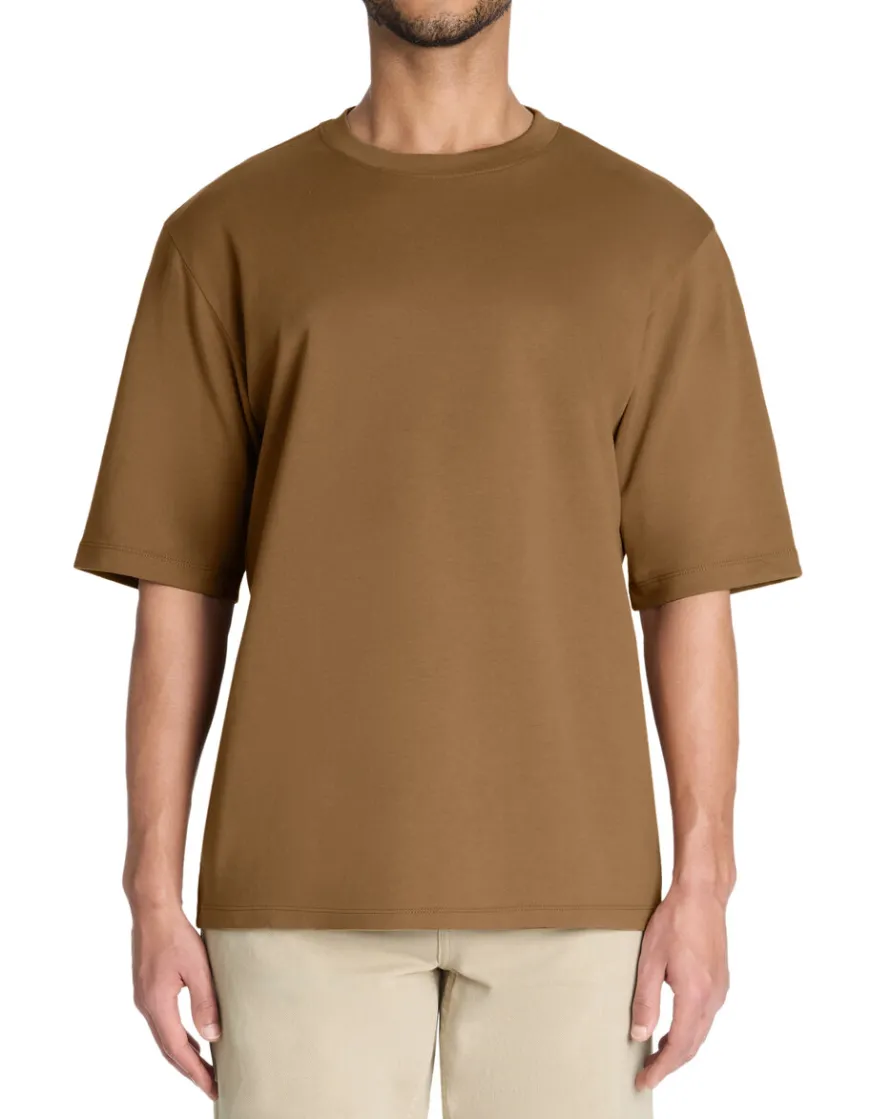 Celio T-shirt oversize col rond - café^Homme T-Shirts