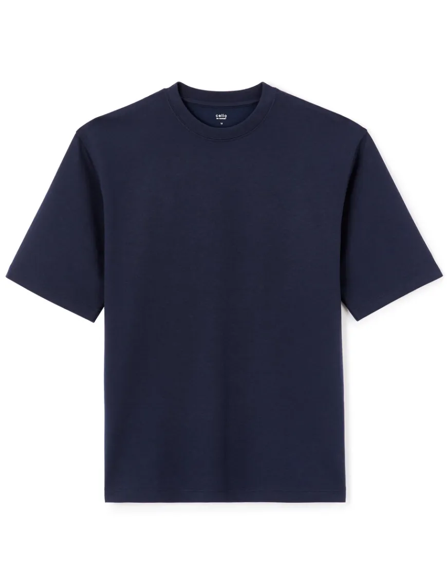 Celio T-shirt oversize col rond - marine^Homme T-Shirts
