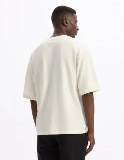 Celio T-shirt oversize col rond coton mélangé - beige^Homme T-Shirts