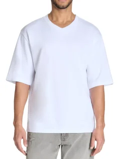 Celio T-shirt oversize col v coton mélangé -^Homme T-Shirts