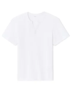 Celio T-shirt regular col Henley gaufré 100% coton -^Homme T-Shirts