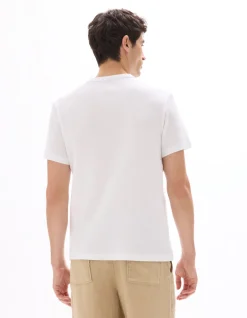 Celio T-shirt regular col Henley gaufré 100% coton -^Homme T-Shirts