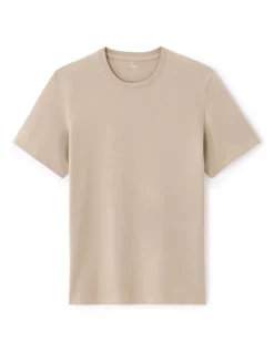 Celio T-shirt regular col rond 100% coton - beige^Homme T-Shirts