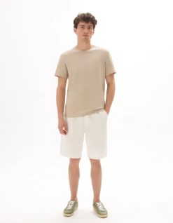 Celio T-shirt regular col rond 100% coton - beige^Homme T-Shirts