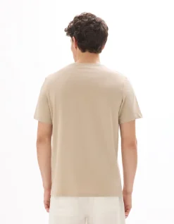 Celio T-shirt regular col rond 100% coton - beige^Homme T-Shirts