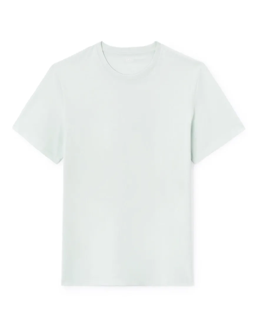 Celio T-shirt regular col rond 100% coton - bleu vert^Homme T-Shirts