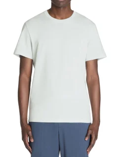 Celio T-shirt regular col rond 100% coton - bleu vert^Homme T-Shirts