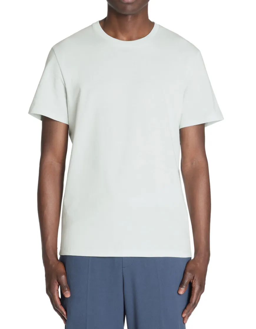 Celio T-shirt regular col rond 100% coton - bleu vert^Homme T-Shirts