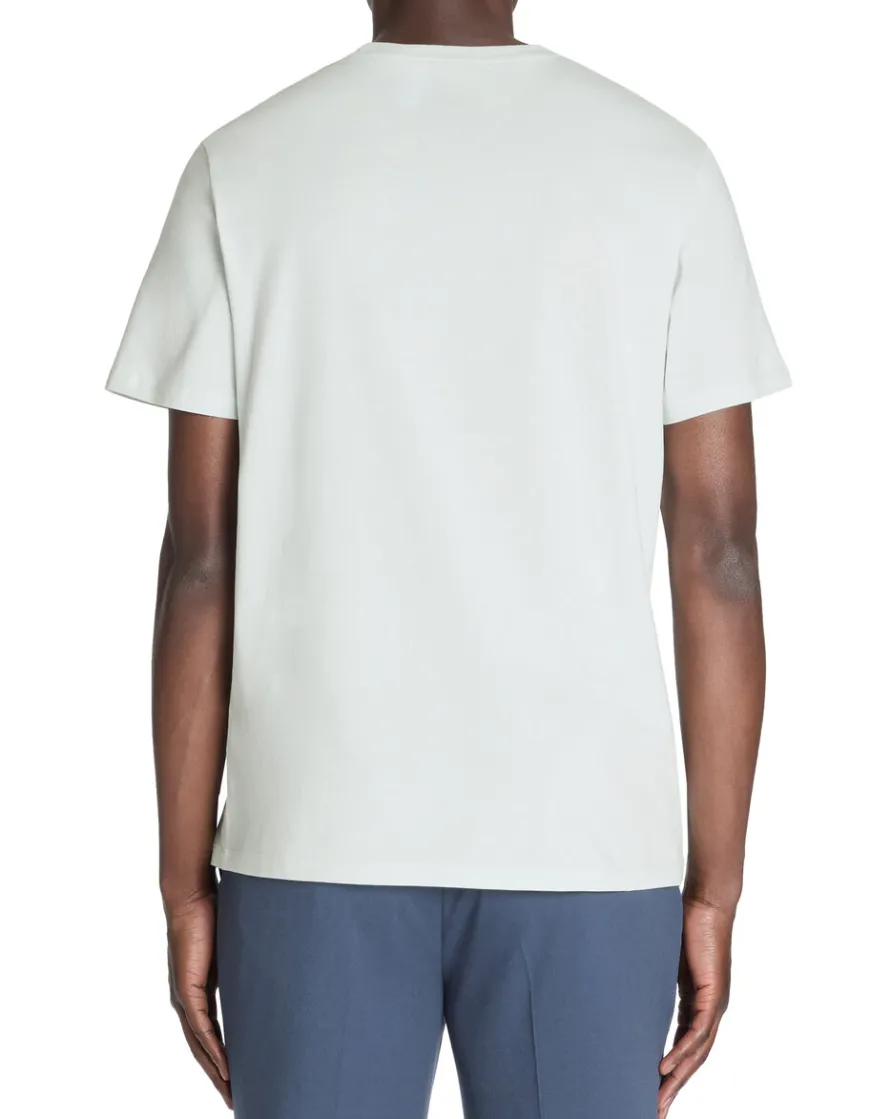 Celio T-shirt regular col rond 100% coton - bleu vert^Homme T-Shirts