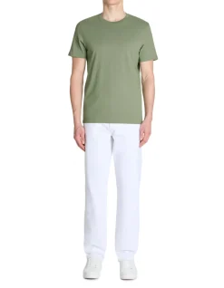 Celio T-shirt regular col rond 100% coton - kaki clair^Homme T-Shirts