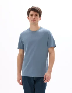 Celio T-shirt regular col rond 100% coton - bleu^Homme T-Shirts